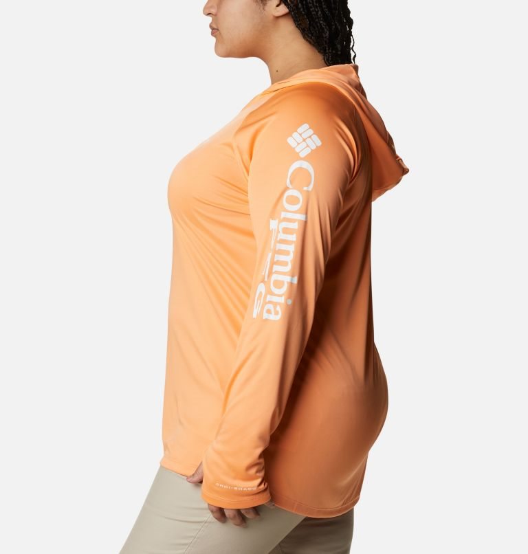 Columbia PFG Tidal Tee Hettegensere Dame Oransje | Plus Size 02536Z